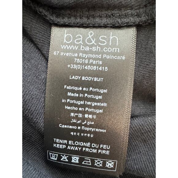 New ~ BA&SH ~ Celia Faux Wrap Bodysuit Size L - Picture 7 of 11